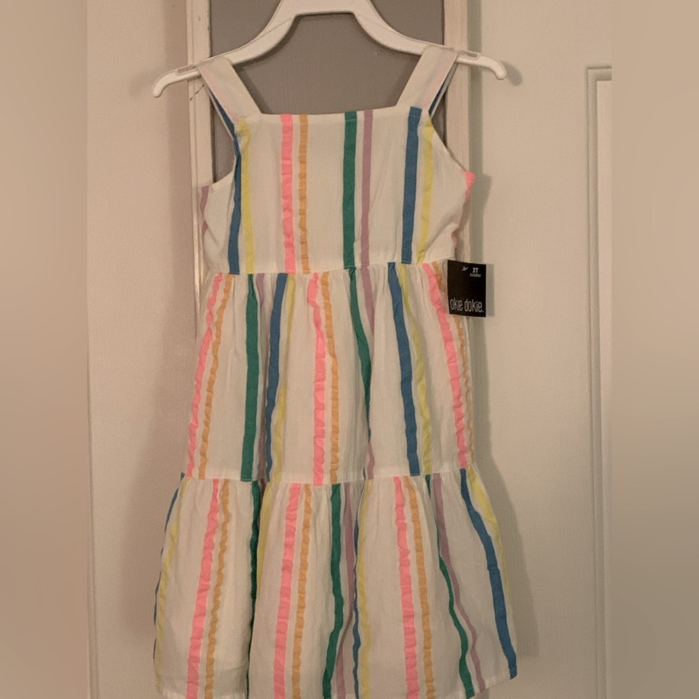 Colorful is the word for this dress made by Okie Dokie, 3T, Brand New